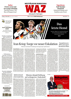Cover of Westdeutsche Allgemeine Zeitung (Hattingen)