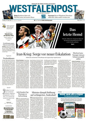 Cover of Westfalenpost (Arnsberg)