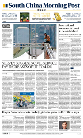 Cover of South China Morning Post