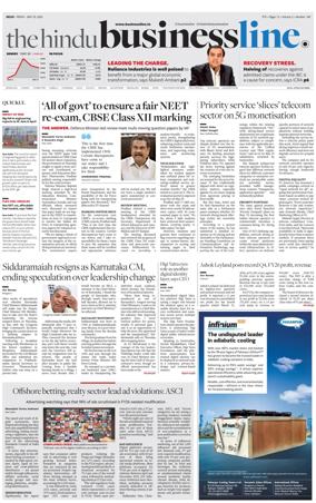 Cover of BusinessLine (Delhi)