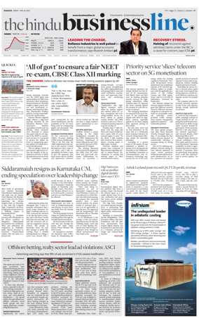 Cover of BusinessLine (Kolkata)