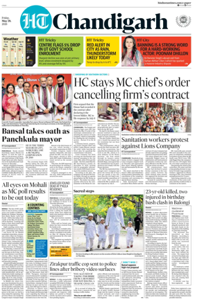 Cover of Hindustan Times (Chandigarh) - Live