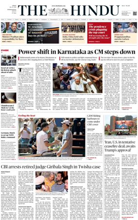 Cover of The Hindu - International