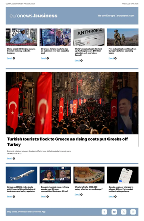 Cover of Euronews Business