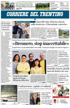 Cover of Corriere del Trentino
