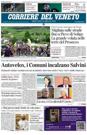 Cover of Corriere del Veneto (Treviso e Belluno)