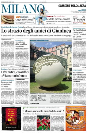 Cover of Corriere della Sera (Milano)