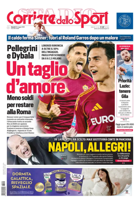 Cover of Corriere dello Sport (Lazio)