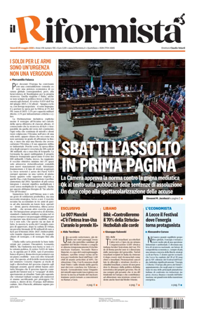 Cover of Il Riformista (Italy)
