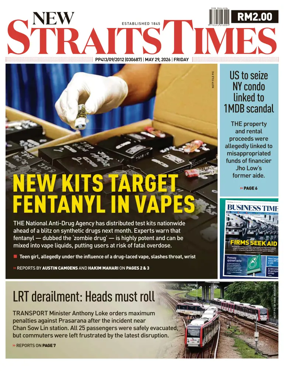 Cover of New Straits Times