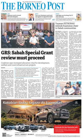 Cover of The Borneo Post (Sabah)