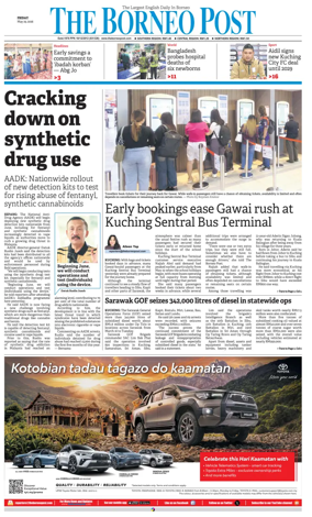 Cover of The Borneo Post (Sarawak)