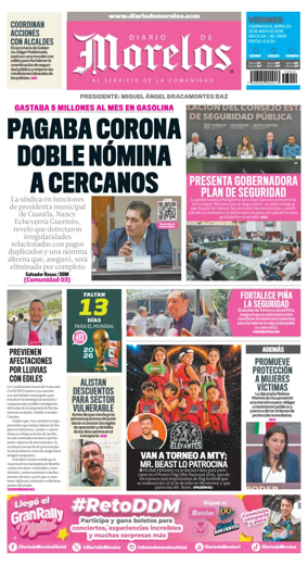 Cover of Diario de Morelos
