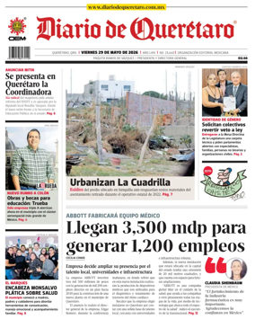 Cover of Diario de Queretaro