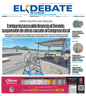 Cover of El Debate de Culiacan