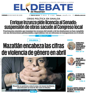 Cover of El Debate de Mazatlan