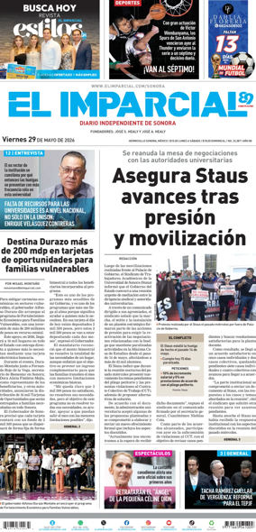 Cover of El Imparcial