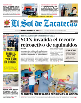 Cover of El Sol de Zacatecas