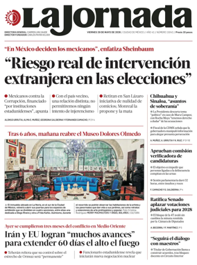 Cover of La Jornada