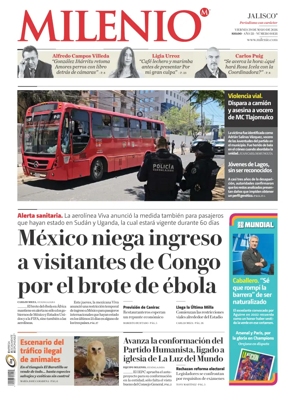 Cover of Milenio Jalisco