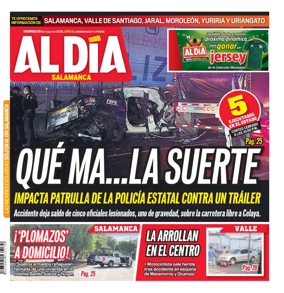 Cover of Periodico Al Dia (Salamanca)