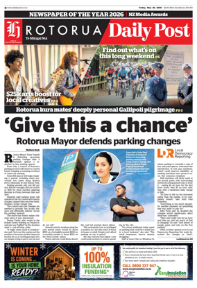 Cover of Rotorua Daily Post