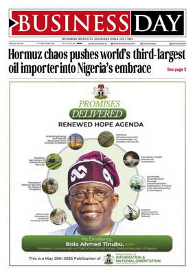 Cover of Business Day (Nigeria)