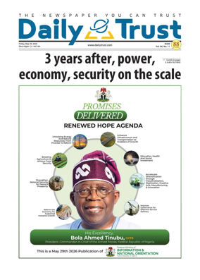 Cover of Daily Trust