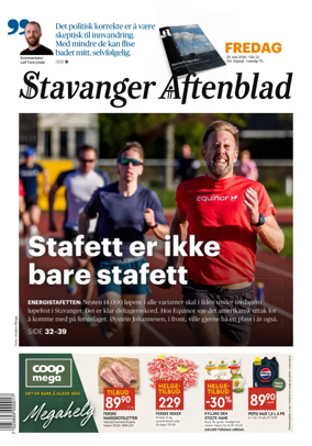Cover of Stavanger Aftenblad