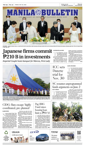 Cover of Manila Bulletin