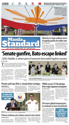 Cover of Manila Standard