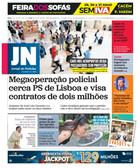 Cover of Jornal de Noticias