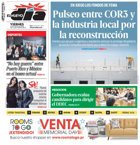 Cover of El Nuevo Dia