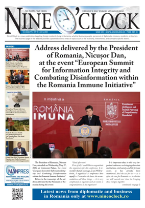 Cover of Nine o clock (Romania) Daily