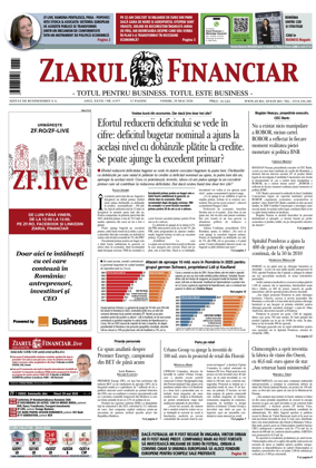 Cover of Ziarul Financiar