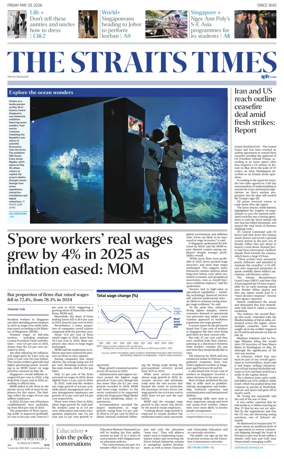Cover of The Straits Times