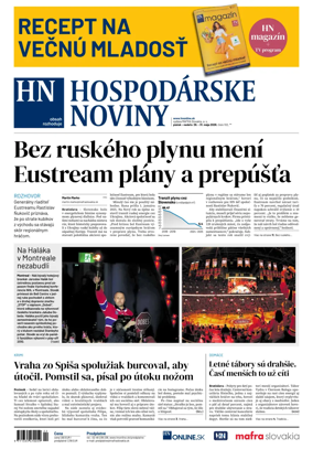 Cover of Hospodarske noviny