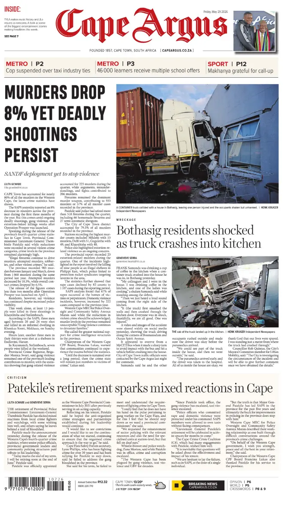 Cover of Cape Argus (PM Edition)