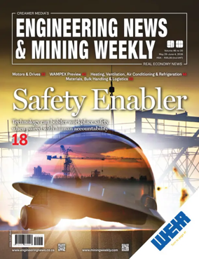Cover of Engineering News and Mining Weekly