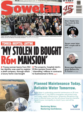 Cover of Sowetan