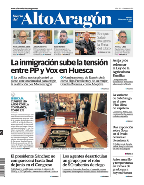 Cover of Diario del Alto Aragon