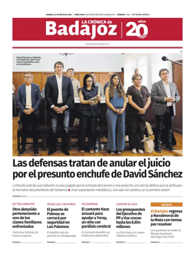 Cover of La Cronica de Badajoz BE