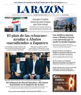Cover of La Razon (Madrid)