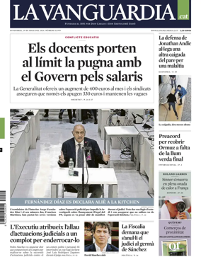 Cover of La Vanguardia (Catalonia - 1st edition)