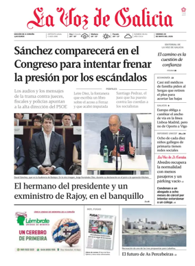 Cover of La Voz de Galicia (A Coruna)