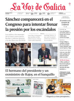 Cover of La Voz de Galicia (Arousa)
