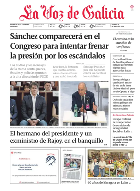 Cover of La Voz de Galicia (Deza)
