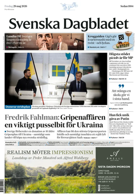 Cover of Svenska Dagbladet