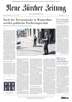 Cover of Neue Zurcher Zeitung