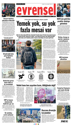 Cover of Evrensel Gazetesi